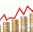 Growth: red graph over golden coins - Яровские вести